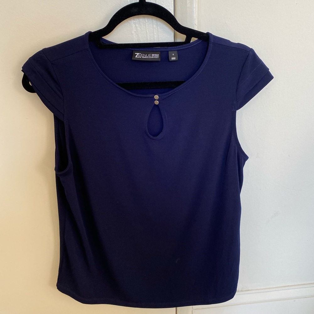 Small NY&Co Navy Blue Blouse